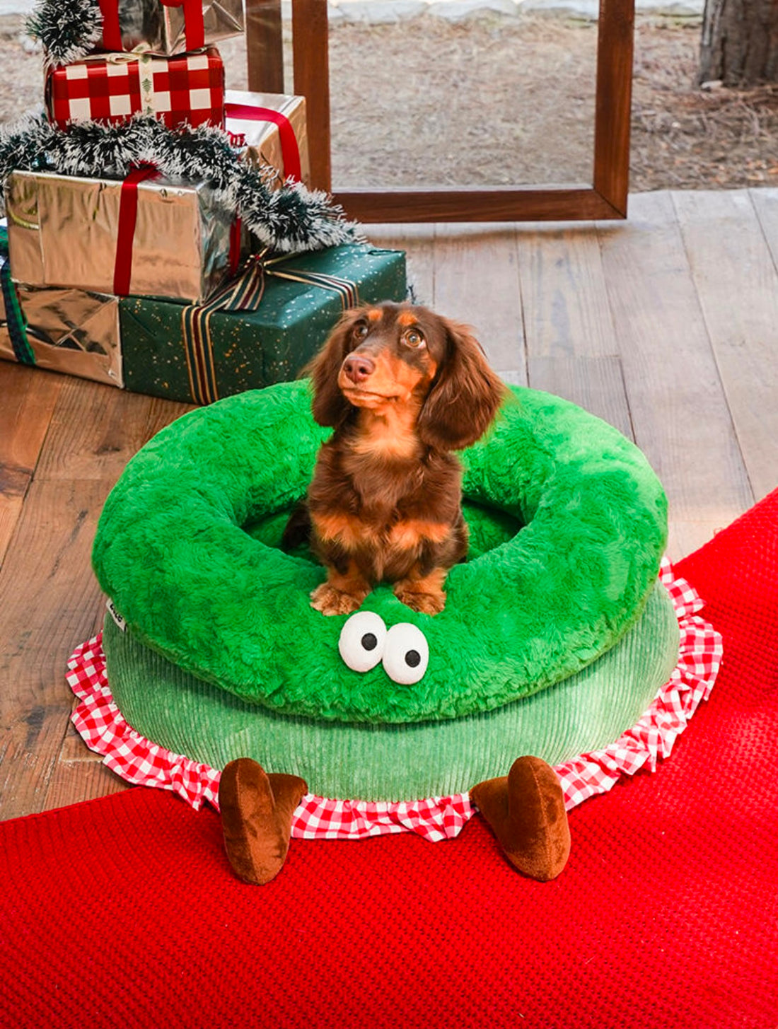 Christmas Wreath Pet Bed